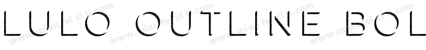 Lulo Outline Bold字体转换